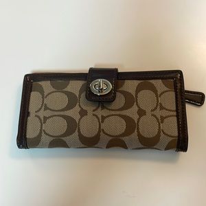 Coach Signature Canvas Wallet